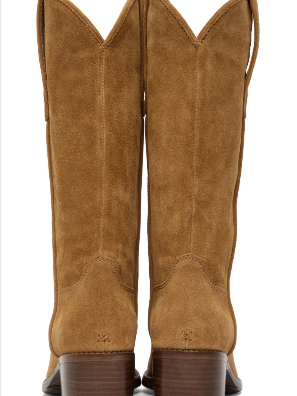 Rag & Bone Camel Suede Western Boots. Size 7.5 in box. - Picture 2 of 14